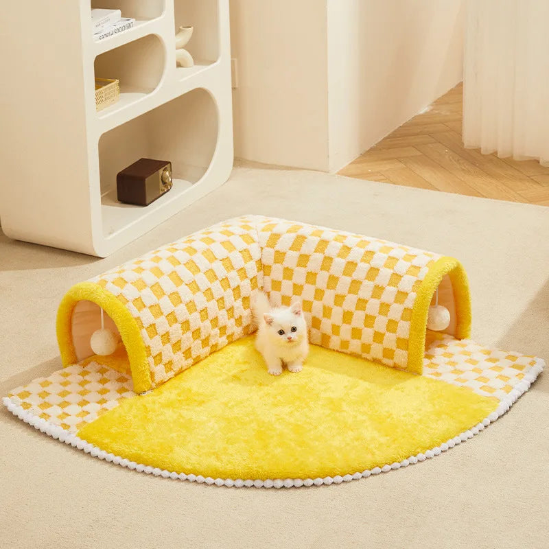 CozyCat Tunnel – Stylish Playground for Cats