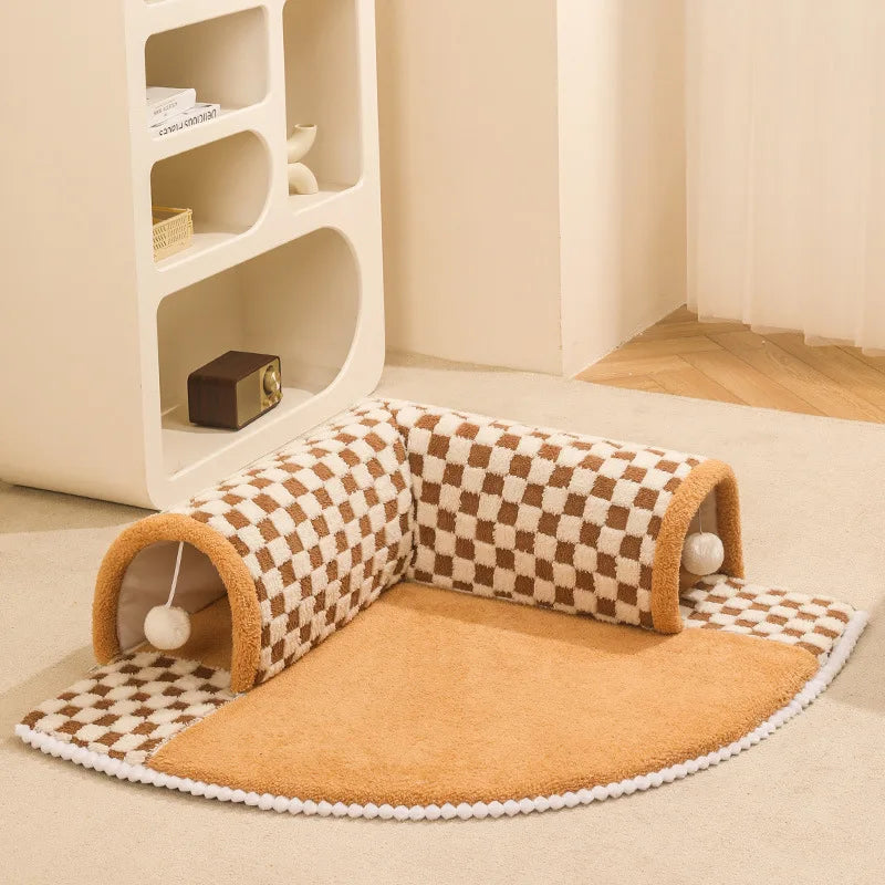 CozyCat Tunnel – Stylish Playground for Cats
