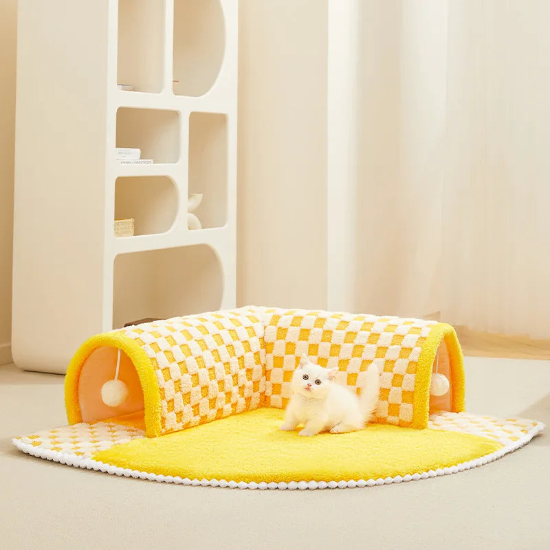 CozyCat Tunnel – Stylish Playground for Cats