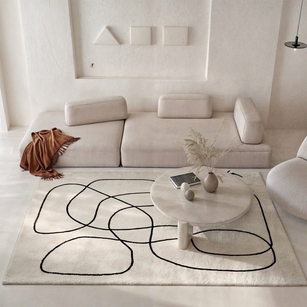 Abstract Weave – Luxurious Wool Rug with Design