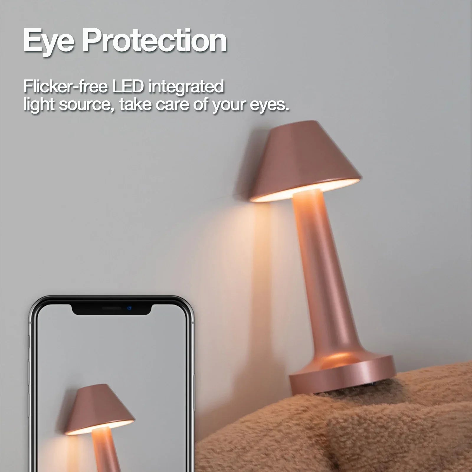 Minima Desk Lamp - Elegant Cordless LED Desk Lamp for a Modern Atmosphere
