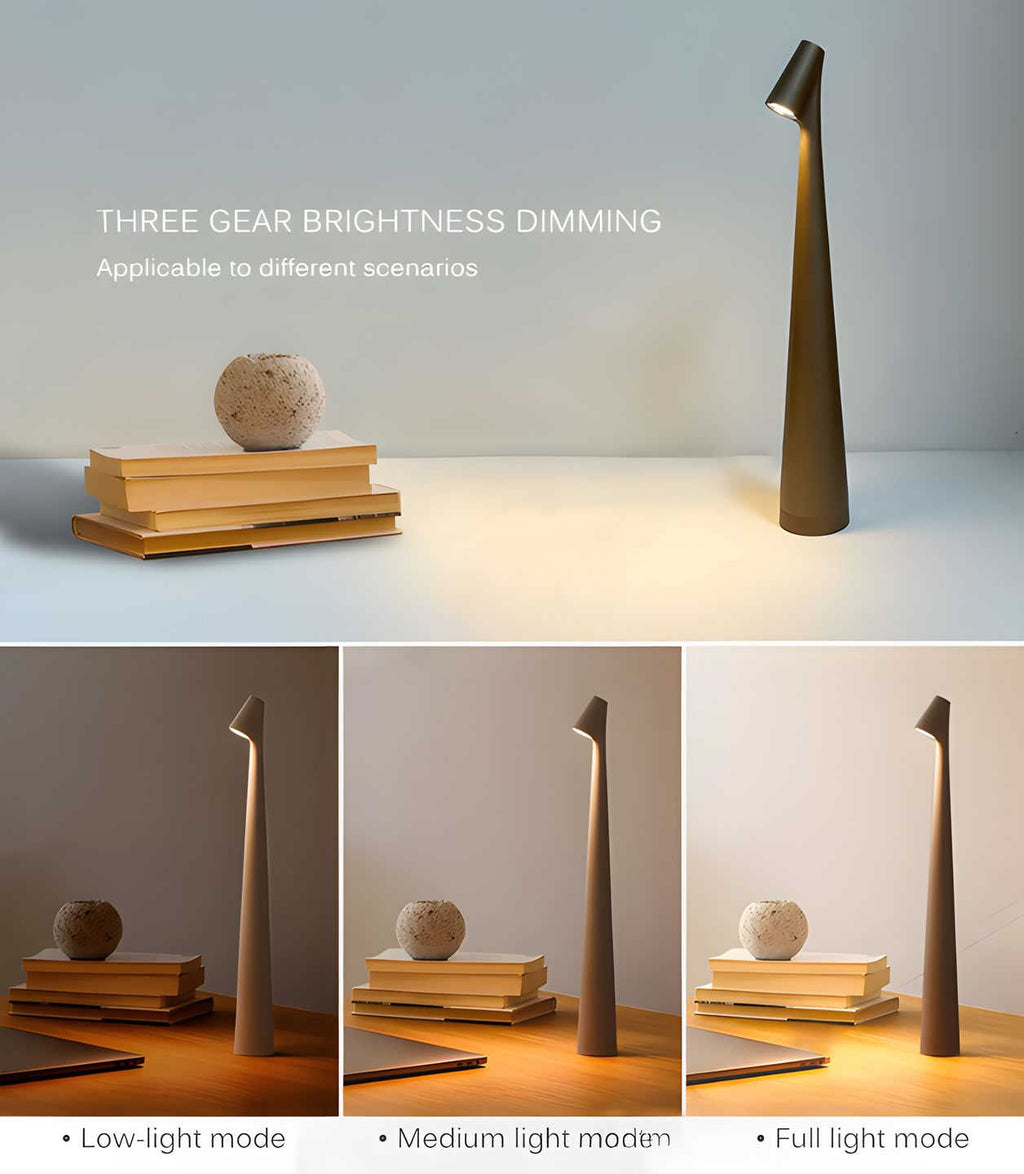 LunaSlim – Elegant Cordless Table Lamp with Adjustable Lighting