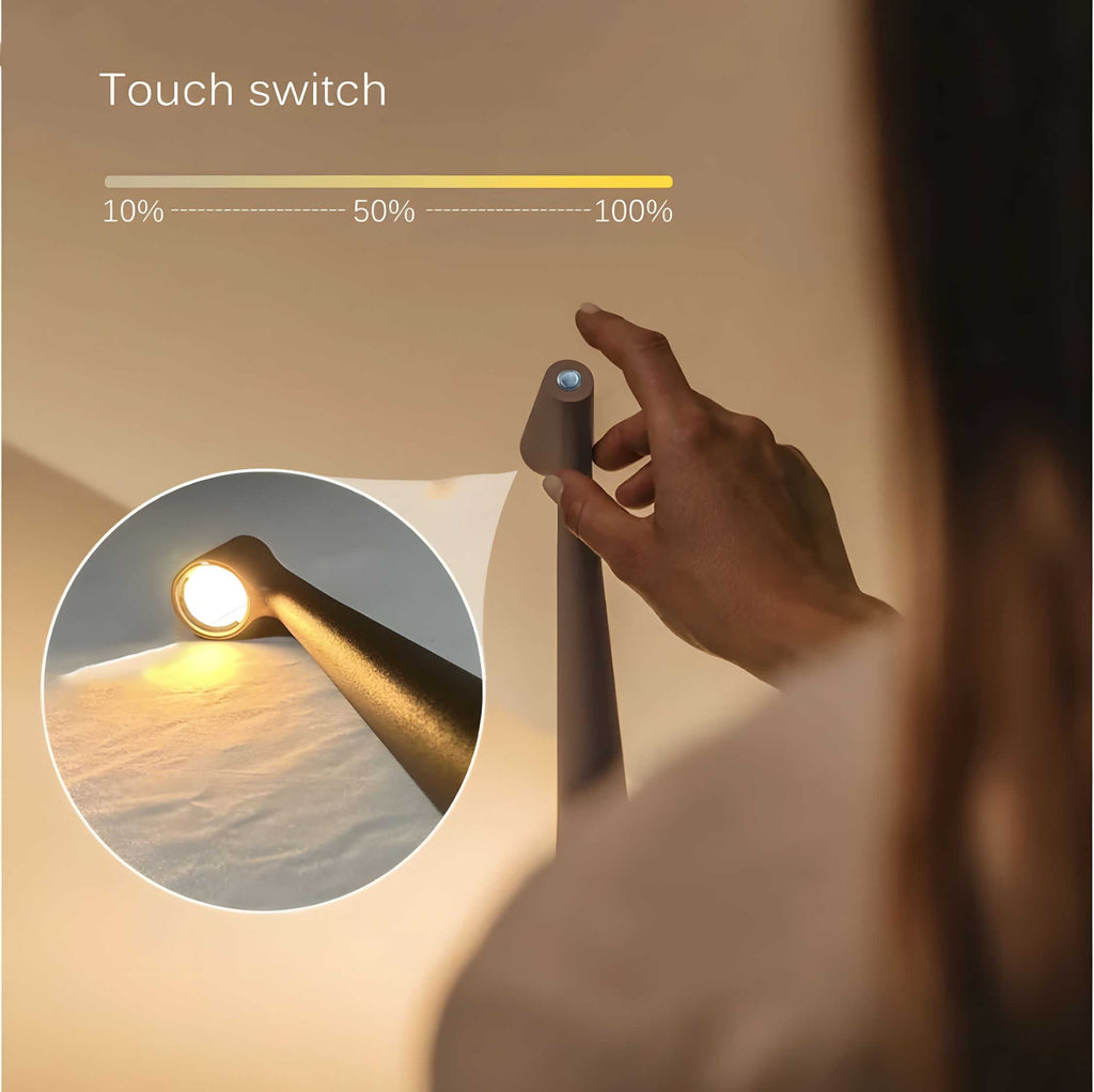 LunaSlim – Elegant Cordless Table Lamp with Adjustable Lighting
