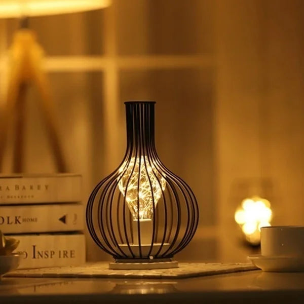 Retro Minimalist Hollow Lamps for Timeless Ambiance