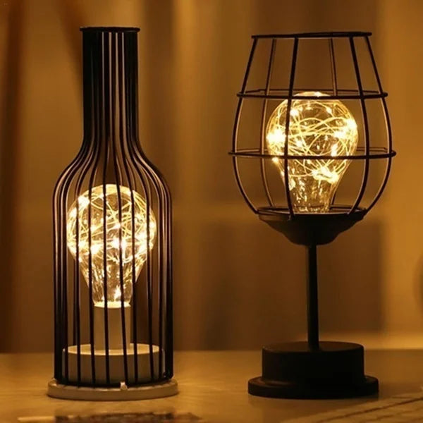 Retro Minimalist Hollow Lamps for Timeless Ambiance