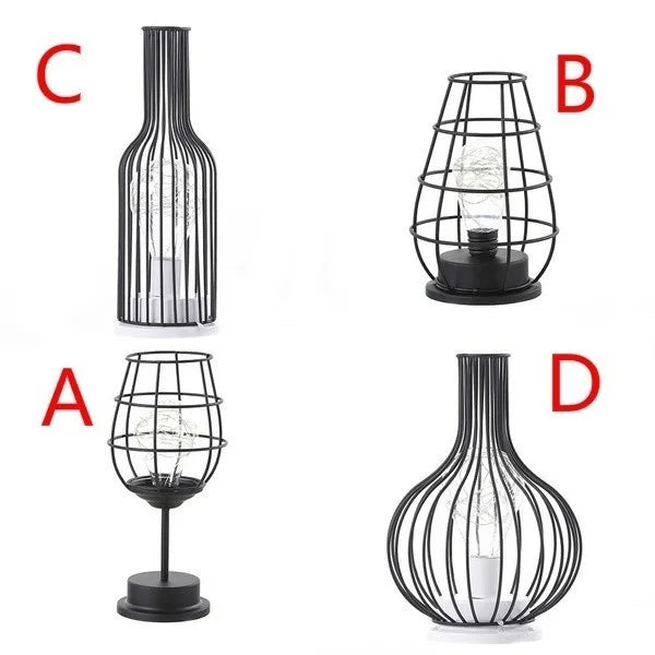 Retro Minimalist Hollow Lamps for Timeless Ambiance