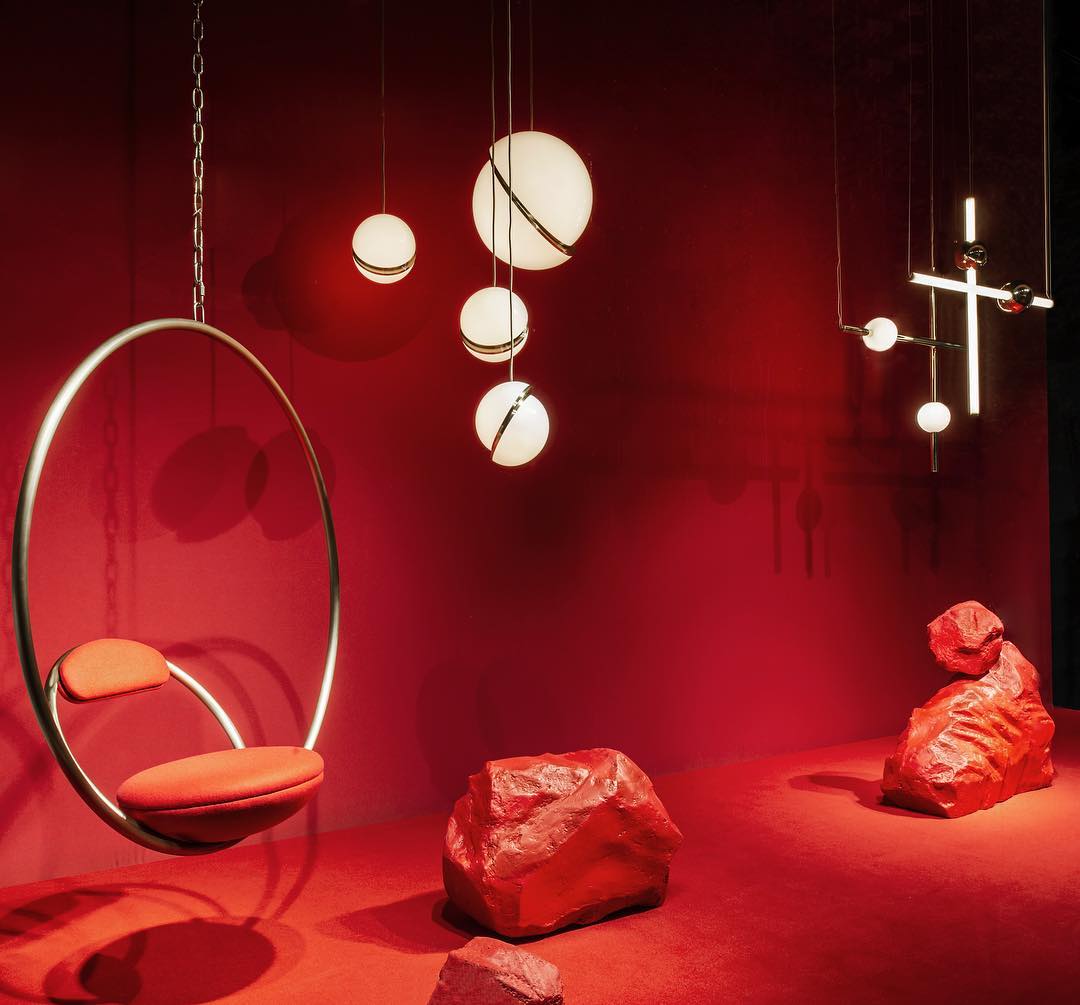 CielCourbe Lamp - Luxury Moonlight Pendant Lamp made of Acrylic and Brass