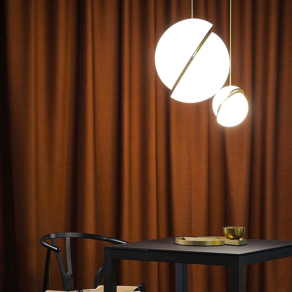 CielCourbe Lamp - Luxury Moonlight Pendant Lamp made of Acrylic and Brass