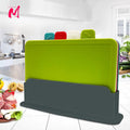 PrepTidy – Luxury Cutting Board Set with Wooden Holder