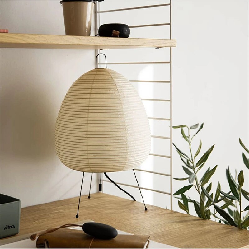 RadiantHue: Refined Rice Paper Lamp for Serene Lighting