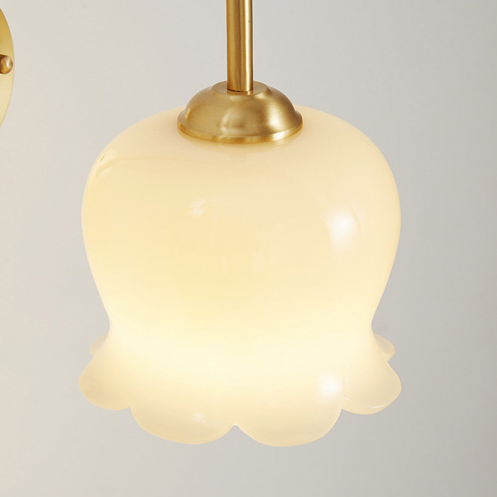 FrenchBloom – Elegant Glass Flower Wall Lamp