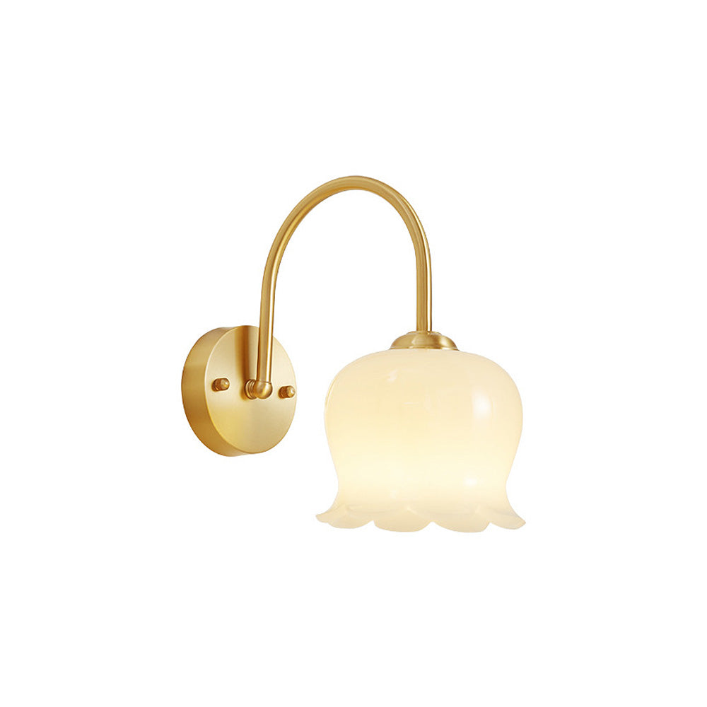 FrenchBloom – Elegant Glass Flower Wall Lamp