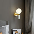 Luminous Stone - Stylish Marble Bed and Wall Lamp