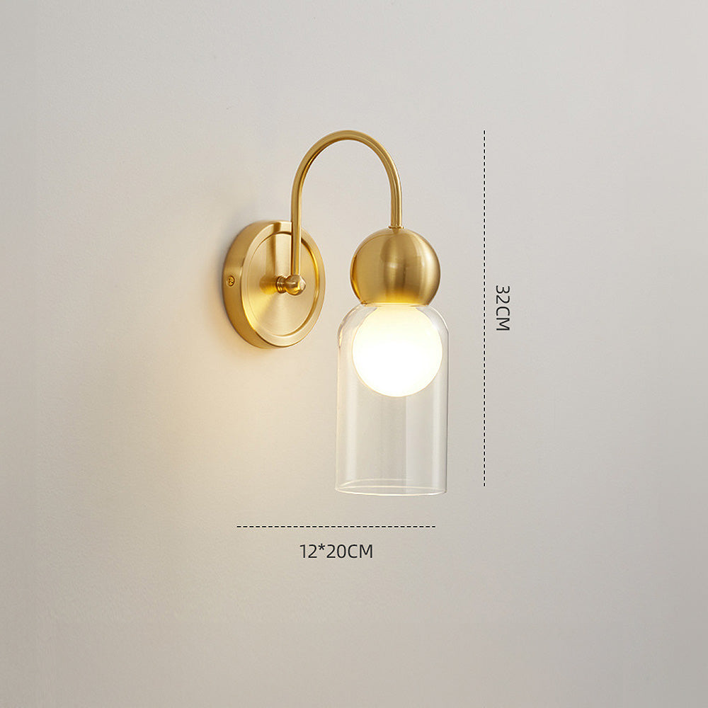 GlowFlare - Scandinavian Transparent Indoor Wall Lamp