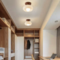 VintageGlow Ceiling Lamp - Authentic Wooden Retro Ceiling Lamp