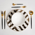 DaviSet – Luxury Black Plate Set or Bone China