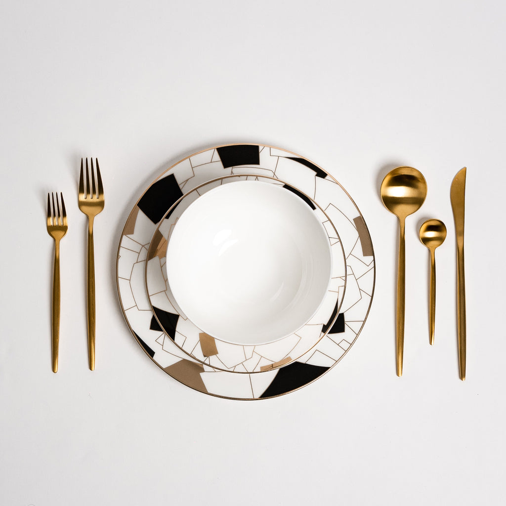 Aurora Black - Luxury Dinnerware Set for the Dining Table