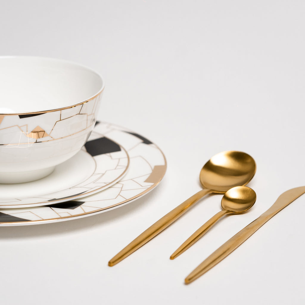 Aurora Black - Luxury Dinnerware Set for the Dining Table
