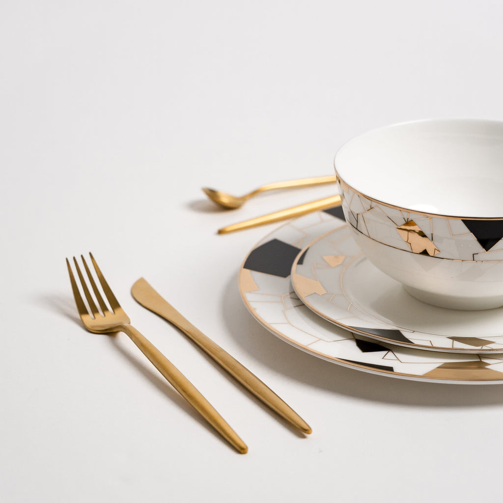 Aurora Black - Luxury Dinnerware Set for the Dining Table