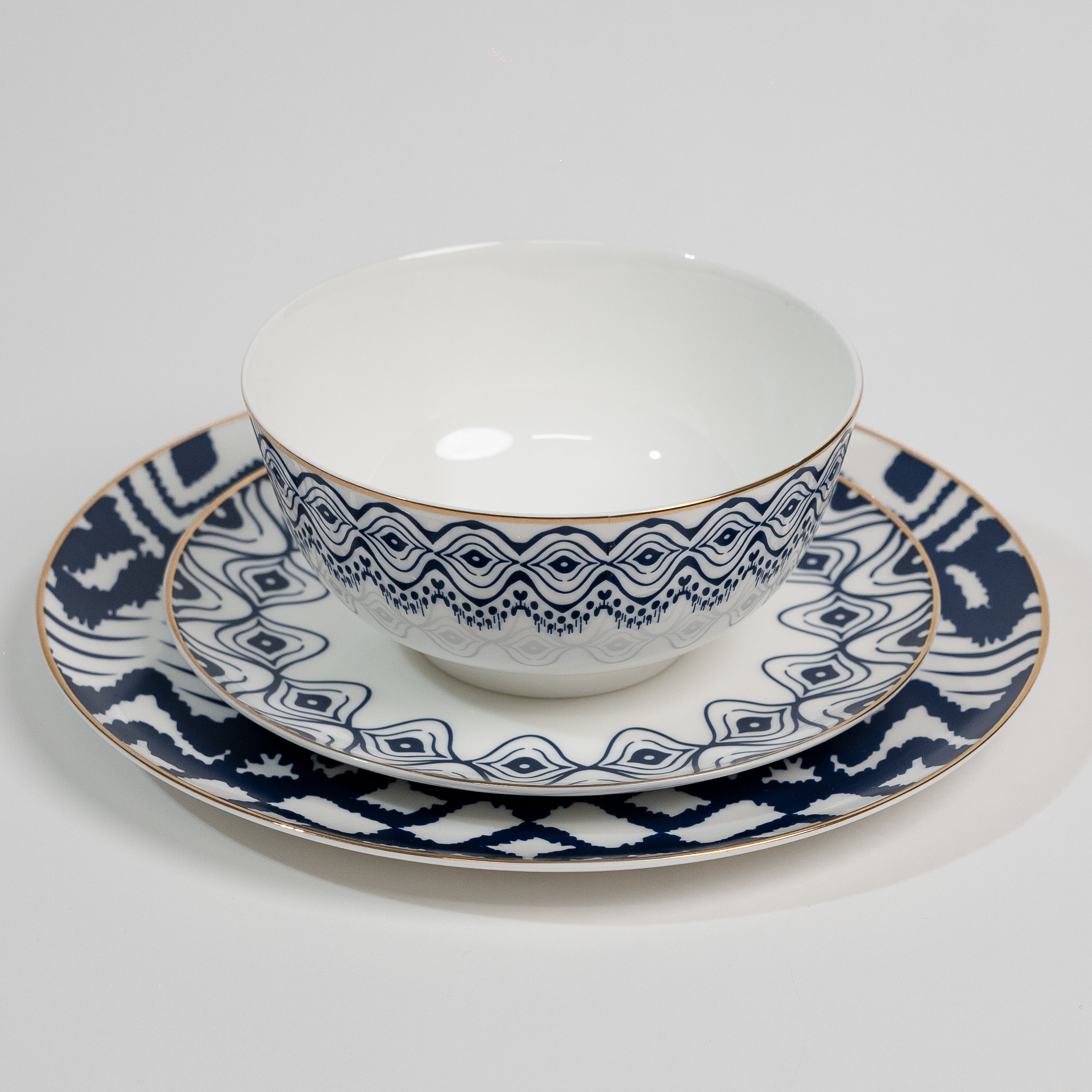 Parker Blue - Luxury Blue Dinnerware Set by Luminoir