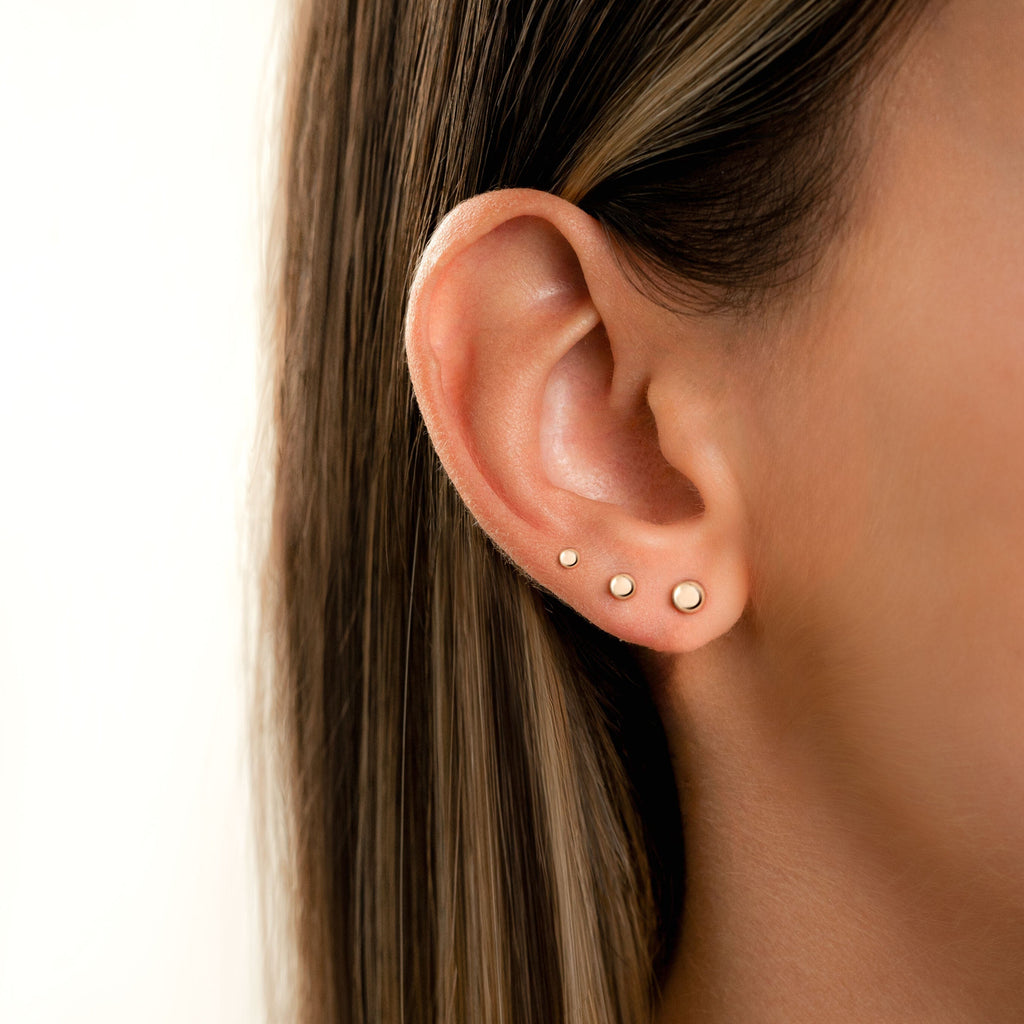 Elegant Minimalist Stud Earrings - Lunara