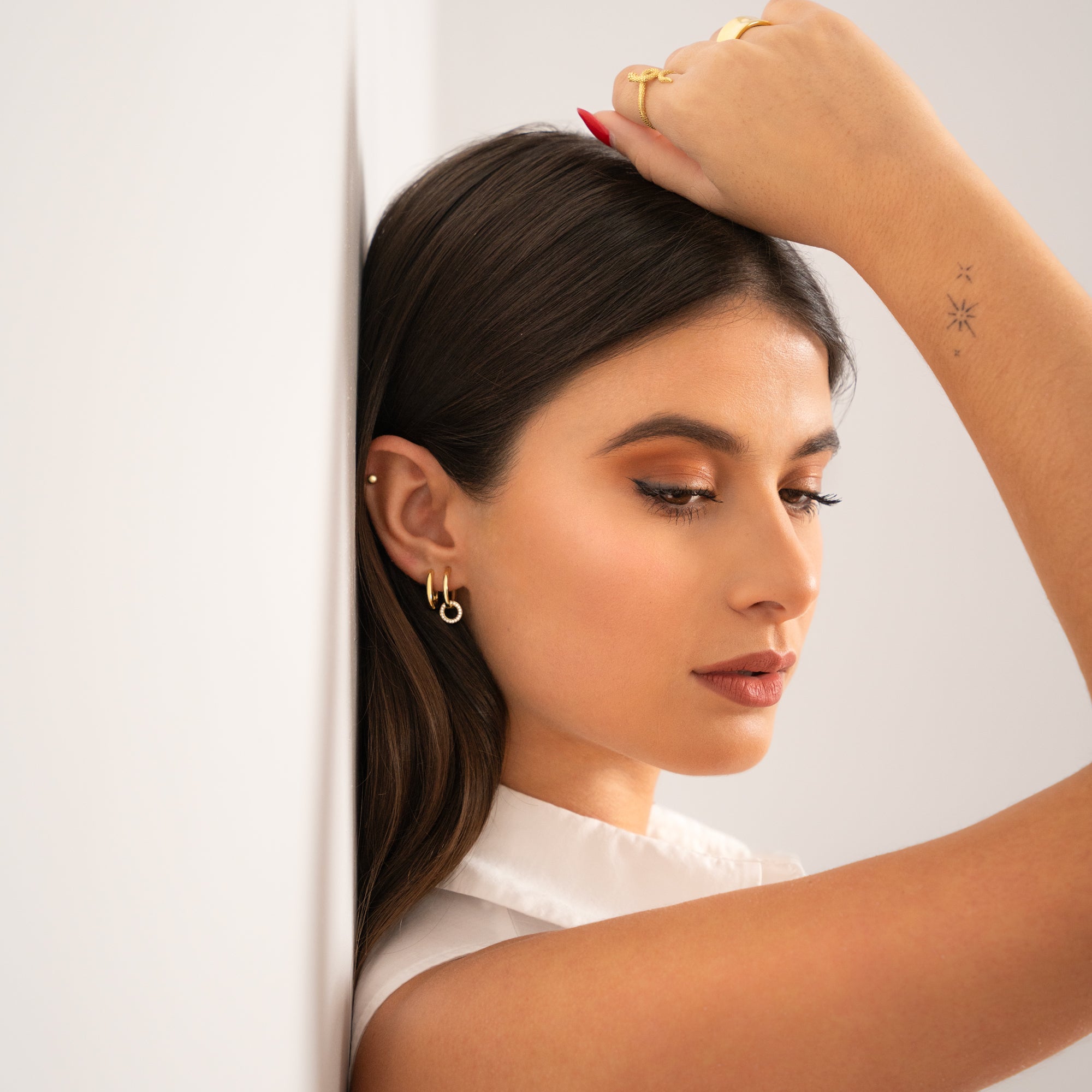 Elegant Minimalist Stud Earrings - Lunara