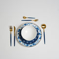 Gem Blue White – Luxury Plate Set for Dinner