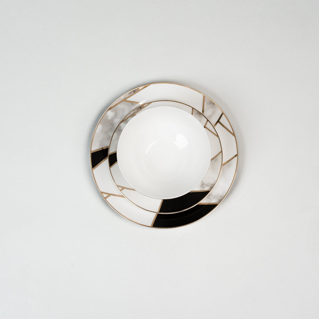 Luminoir Transform - Luxury Gold Marble Dinnerware Set