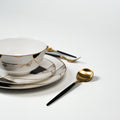Luminoir Transform - Luxury Golden Marble Plate Set