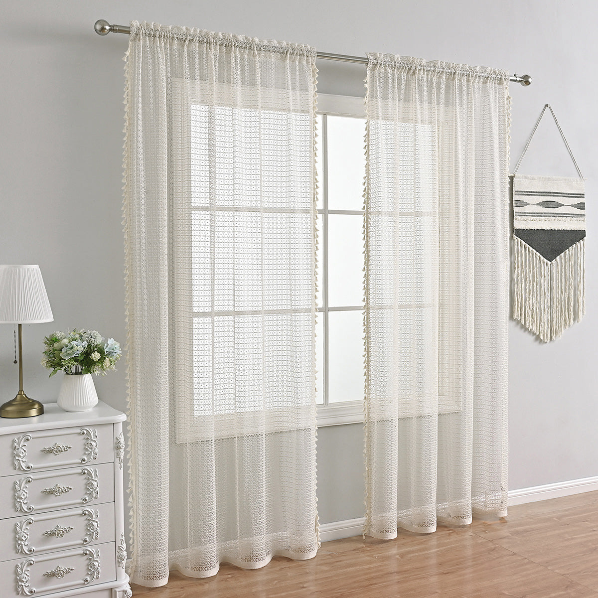 NatureGlow Curtains - Luxury Blackout Curtains in Beige