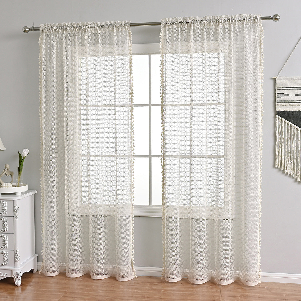 NatureGlow Curtains - Luxury Blackout Curtains in Beige