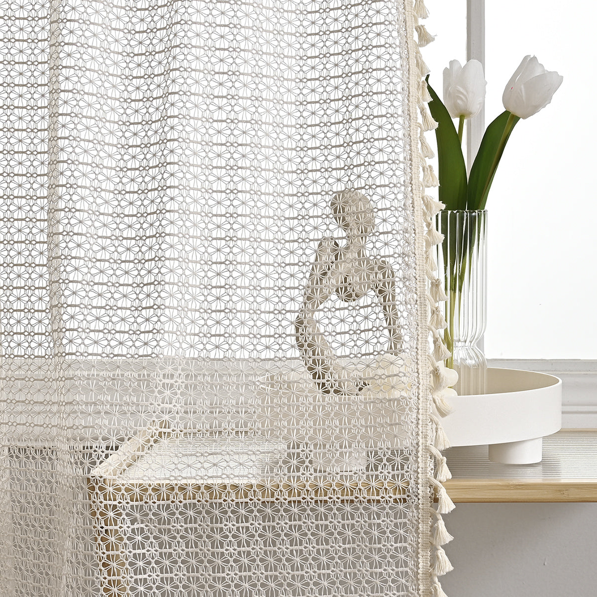 NatureGlow Curtains - Luxury Blackout Curtains in Beige