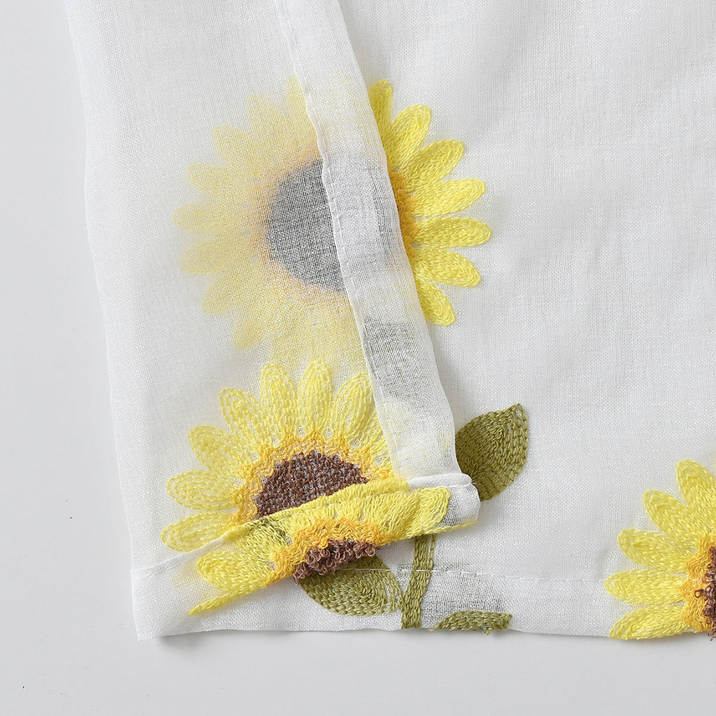NatureGlow Curtains - Rustic Sunflower Curtains for Home