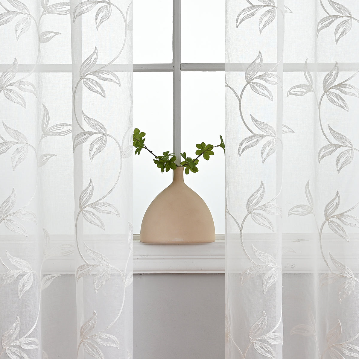 NatureGlow Curtains - Luxury Blackout Curtains with Floral Design