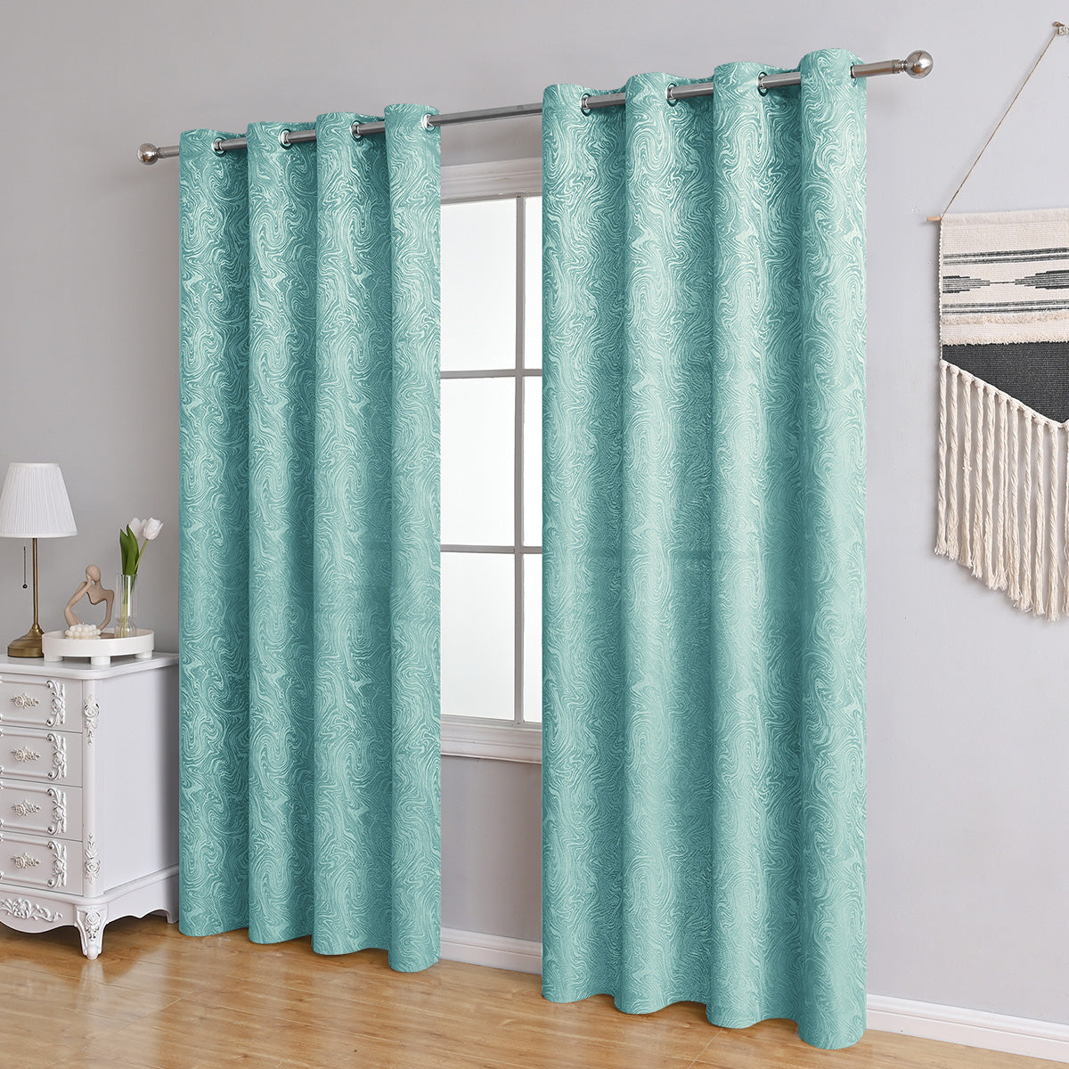 AquaLuxe Curtains - Blackout Textured Curtains for Contemporary Interiors