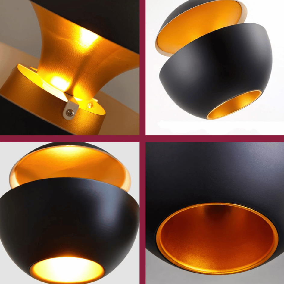 GoldGlow - Luxury Golden Pendant Light for Stylish Dining Areas