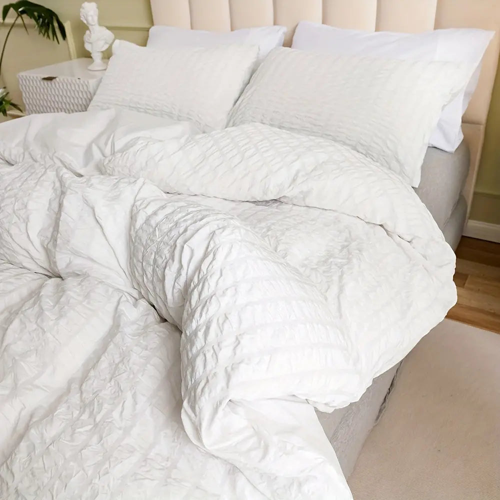 Cozyhaus Luxe Ruched Duvet Cover - Modern & Comfortable