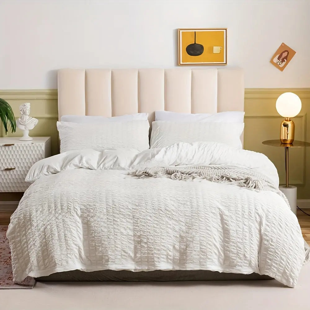 Cozyhaus Luxe Ruched Duvet Cover - Modern & Comfortable