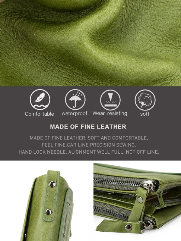 CompactWallet - Stylish double zip wallet
