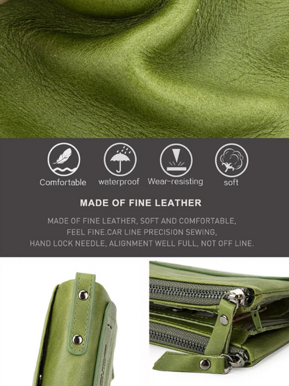 CompactWallet - Stylish double zip wallet