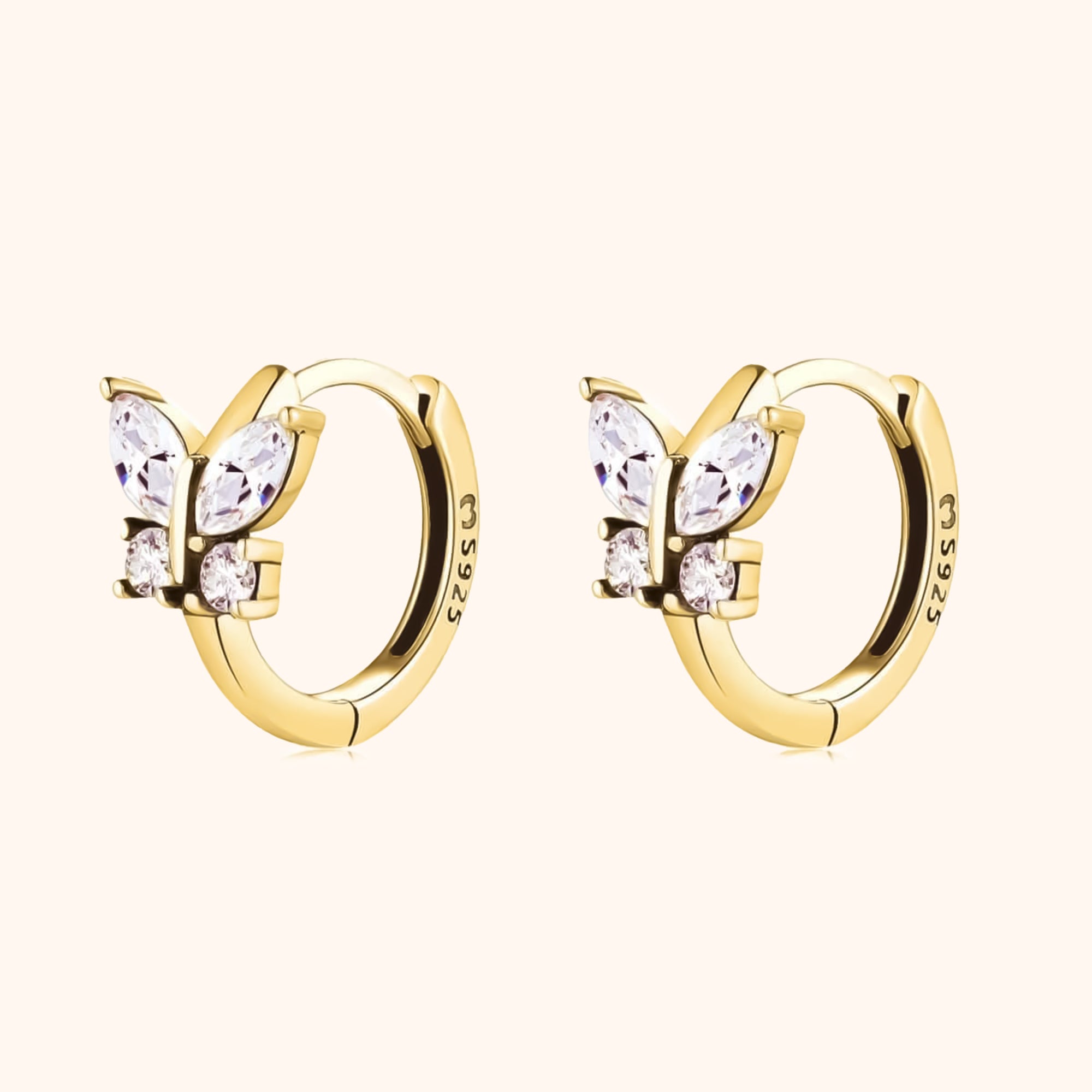 Auryn Crystal Butterfly Earrings – Sparkling Elegance for Every Occasion