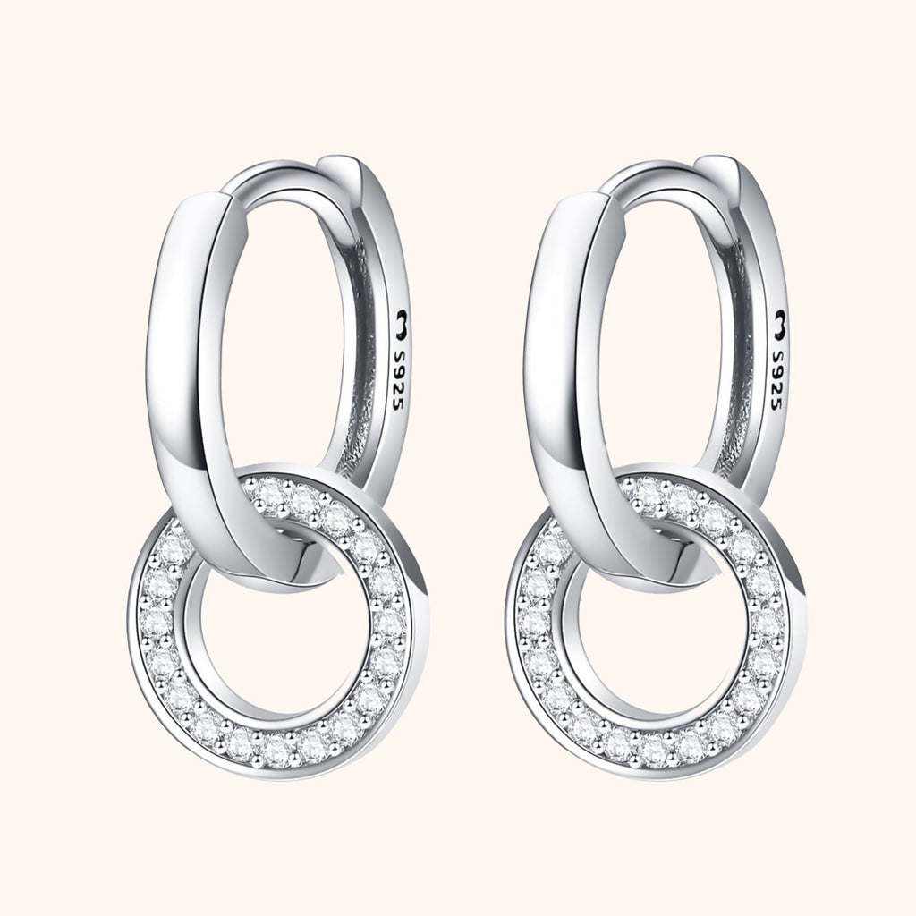 Elegant Connected Hoop Earrings - Nerida