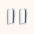 Stylish Rectangular Clip-On Earrings - Isabelle