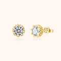 Elegant Elina Crown Earrings - A Refined Accessory for Your Look