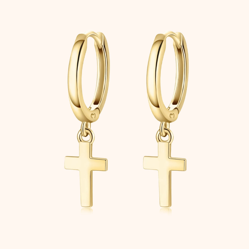 Stylish Aurelia Earrings with Elegant Cross Pendant
