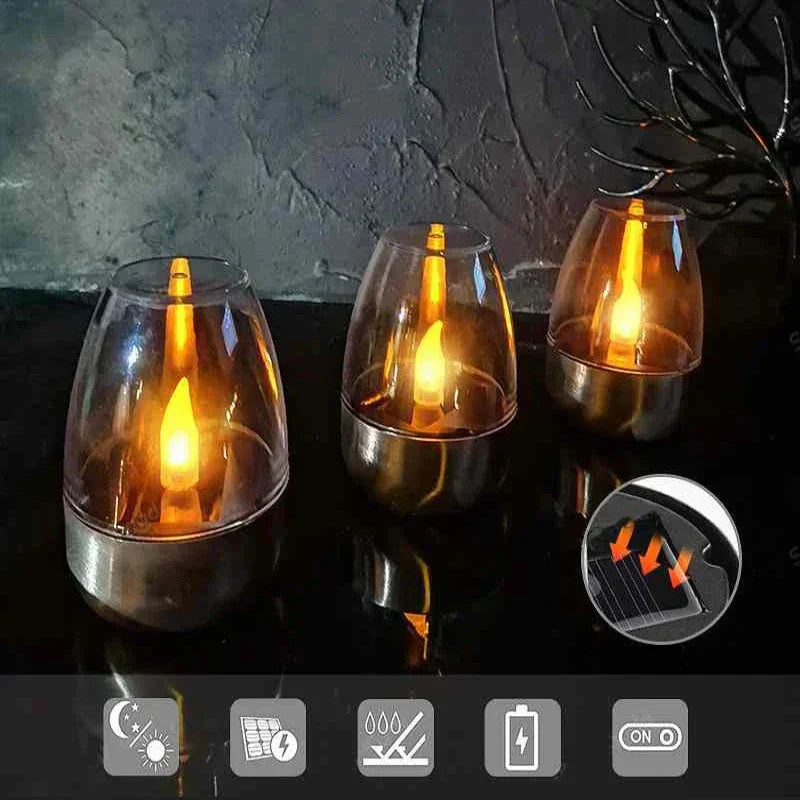 CandelaSoleil – Elegant Solar Lantern for Garden and Patio