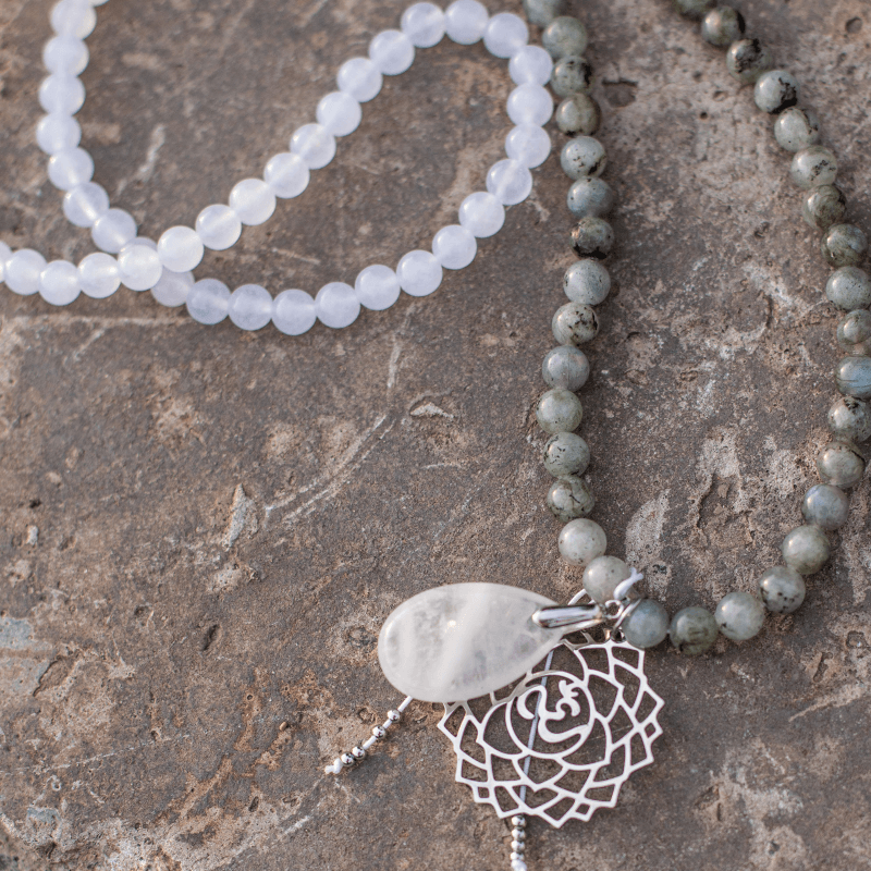 Seraphine Mala – Labradorite, Jade & Amethyst Gemstones