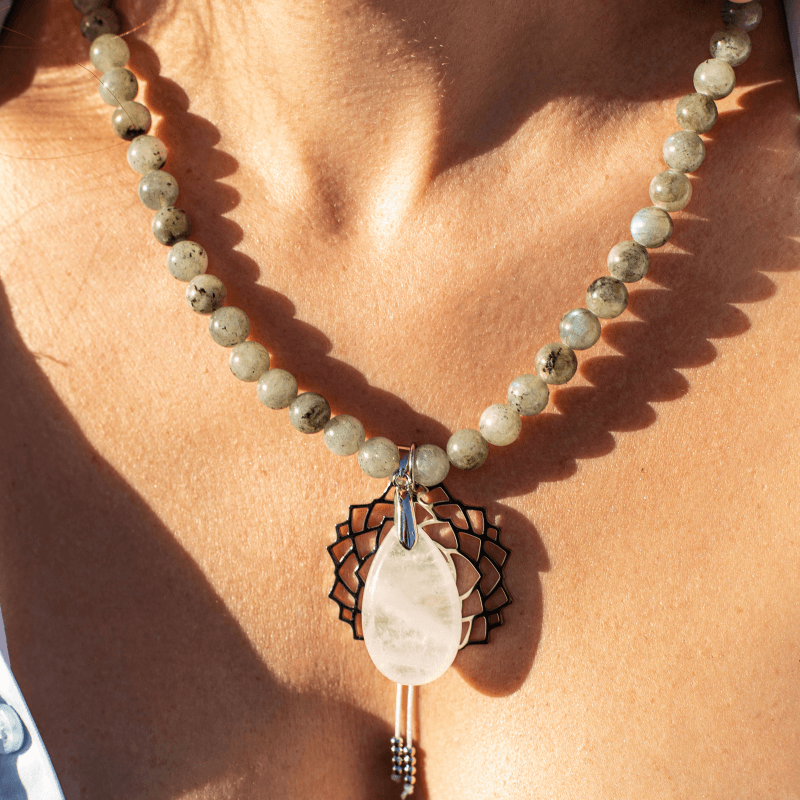 Seraphine Mala – Labradorite, Jade & Amethyst Gemstones