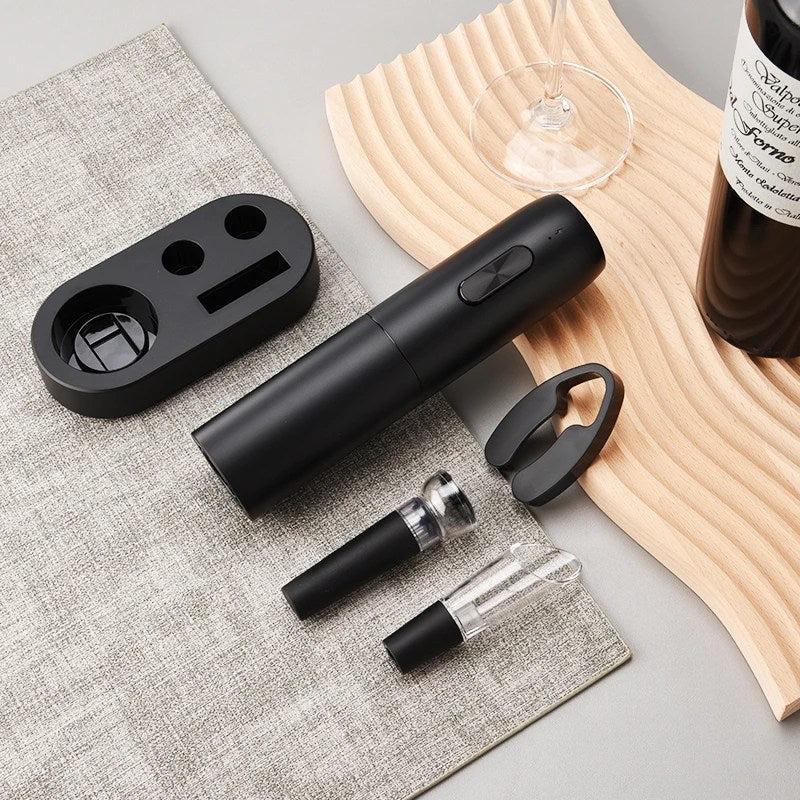 VinoEase - Stylish Electric Wine Opener with Charging Function