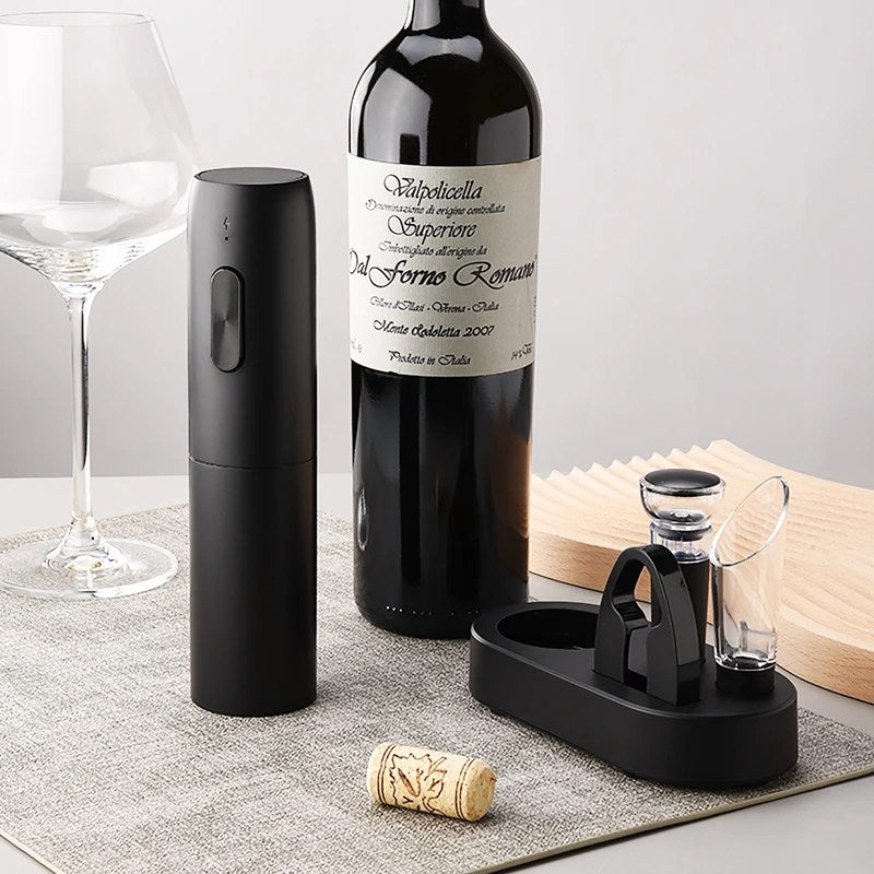VinoEase - Stylish Electric Wine Opener with Charging Function